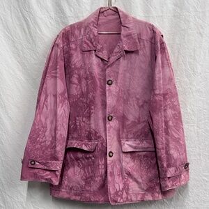 Vintage hand-dyed three button oversize coat